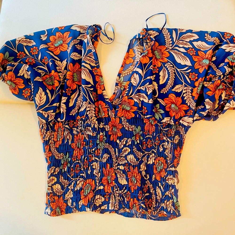 Sienna sky floral blouse